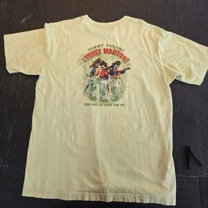 Tommy Bahama Relax Mens XL Three Mojitos Parrot Graphic T-Shirt Lime Green